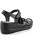 Siyah Leather Kadın Sandalet K05714360003 4