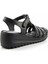 Siyah Leather Kadın Sandalet K05714360103 4
