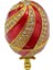 Faberge Yumurta Swarovski Taşlı Lüks Mücevher Kutusu Sarı Kırmızı 10CM Hediyeli 5
