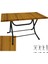 Klasik Katlanır Werzalit Tabla Masa (80X120) - Real Teak 1