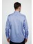 Klasik Fit Pamuk Saten Erkek Mavi Gömlek 4