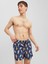 Jack & Jones Jpstfiji Jjswim  Funny Ly Lacivert Erkek Deniz Şortu 12228034-Navy 3