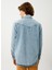 Düz Açık Indigo Erkek T-Shirt DT10074_JOSEPH Regular Fit Açık Ind 2
