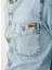 Düz Açık Indigo Erkek T-Shirt DT10074_JOSEPH Regular Fit Açık Ind 4