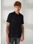 Polo Yaka Siyah Erkek T-Shirt 232 Lcm 242033 Newpıne Siyah 3