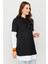 Puffer Detaylı Kapişonlu Tunik 4