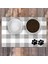 Vinil Kaymaz Tabanlı Keçe Baskılı Evcil Hayvan Pet Mama Paspası 25x40 1