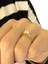 2 Karat 6 mm Zirkon Kalp Sonsuzluk Tek Taş Altın Yüzük 3