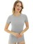 Kısa Kollu Bisiklet Yaka Slim Fit Kadın Body T-Shirt 2037 1