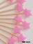 100 Adet Dekoratif Yıldız Parti Kürdanı 6 cm Pembe - Yıldız 10 mm 1