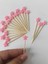 100 Adet Dekoratif Yıldız Parti Kürdanı 6 cm Pembe - Yıldız 10 mm 3
