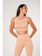 Fitilli Crop Top Büstiyer Seamless Spor Sütyeni Krem 4