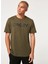Bisiklet Yaka Baskılı Yeşil - Siyah Erkek T-Shirt FOA404011 Mark Iı Tee 2.0 1