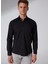 Klasik Yaka Düz Siyah Erkek T-Shirt GM1007100505 3