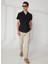 Slim Fit Siyah Düz Erkek Gömlek DT10296_DENIM Trip Apaç Yaka Slim F 3