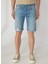 Açık Indigo Erkek Denim Şort DTE316_STRAIGHT Fit Normal Bel Açık 3
