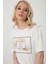 Baskılı Basic Bisiklet Yaka Örme T-Shirt 5
