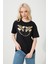 Baskılı Basic Bisiklet Yaka Örme T-Shirt 1
