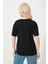 Baskılı Basic Bisiklet Yaka Örme T-Shirt 2