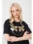 Baskılı Basic Bisiklet Yaka Örme T-Shirt 3