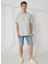 Bisiklet Yaka Düz Yeşil Erkek T-Shirt DT10310_DENIM Trip Bisiklet Yaka Re 1