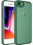 Apple Iphone 8 Kılıf Kamera Korumalı Renkli Kenarlı Arkası Şeffaf Post Silikon 1
