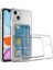 Apple iPhone 14 Plus Kartlıklı Cüzdanlı Kamera Korumalı Şeffaf Esnek Silikon Kapak (Setra) 2