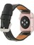 Apple Watch Uyumlu Deri Kordon 42-44-45MM De5 Siyah 1