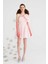 Tek Omuzlu Mini Elbise Toz Pembe Y2211309_278 1