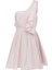 Tek Omuzlu Mini Elbise Toz Pembe Y2211309_278 4