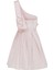 Tek Omuzlu Mini Elbise Toz Pembe Y2211309_278 5