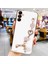 Samsung Galaxy A34 5g Uyumlu Kılıf Kamera Korumalı Parlak Gold Kenar Kristal Taşlı Arkası Bileklikli Renkli 1