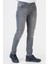 Almería J004 Slim Fit 5 Cep Pamuklu Likralı Jean Pantolon Grey 3