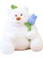Ayı Tutma Gül Çiçek Peluş Bebek Yumuşak Peluş Oyuncak Oda Dekorasyon Kızlar Beyaz 25CM (Yurt Dışından) 2