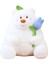 Ayı Tutma Gül Çiçek Peluş Bebek Yumuşak Peluş Oyuncak Oda Dekorasyon Kızlar Beyaz 25CM (Yurt Dışından) 3