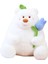 Ayı Tutma Gül Çiçek Peluş Bebek Yumuşak Peluş Oyuncak Oda Dekorasyon Kızlar Beyaz 25CM (Yurt Dışından) 5