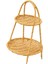 Rattan Servis Tepsisi Büyük Dekoratif Hasır Tabak Rafı Dokuma Ekmek Sepeti Tur Iki Katman Için (Yurt Dışından) 3
