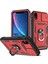 Apple iPhone Xr Için Kayar Lens Koruyucu Halka Standlı Telefon Kılıfı - Kırmızı (Yurt Dışından) 1