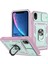 Apple iPhone Xr Için Kayar Lens Koruyucu Halka Standlı Telefon Kılıfı - Pembe / Mavi (Yurt Dışından) 1