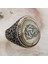 925 Ayar Gümüş Sedef Taşlı Teşkilat-I Mahsusa Model Erkek Yüzük 1