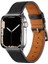 Apple Watch Series 8 7 6 Se 5 4 3 2 1 Uyumlu 38MM 40MM 41MM PU Deri Kordon Strap Kayış KRD-76 Siyah 1