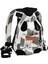 Kedi Tyıcı Sırt Çantası Göğüs Çantası Pet Pet Backpack Tyıcı Bisiklet Yürüyüş gri Beyaz (Yurt Dışından) 1