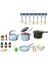 Çocuklar Mutfak Rolü Play Play Mini Muteserler ve Çocuklar Için Pişirme Aracı 32PCS 32PCS Mavi (Yurt Dışından) 4