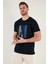 Baskılı Pamuk Slim Fit Bisiklet Yaka T Shirt Erkek T Shirt 646B3780 2