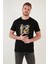 Baskılı Bisiklet Yaka Pamuk Slim Fit T Shirt Erkek T Shirt 646R3710 2