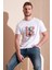 Baskılı Bisiklet Yaka Pamuk Slim Fit T Shirt Erkek T Shirt 646R3710 1