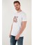 Baskılı Bisiklet Yaka Pamuk Slim Fit T Shirt Erkek T Shirt 646R3710 3