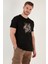 Baskılı Pamuk Bisiklet Yaka Slim Fit T Shirt Erkek T Shirt 646B3890 3