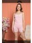 Dreamy Secret Dantel Detaylı Biyeli Askılı Şortlu Pijama Takımı 3
