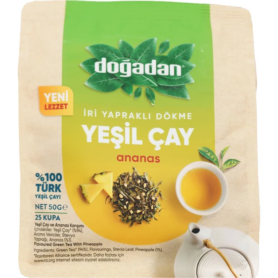 Doğadan Dökme Yeşil Çay Ananas 50 gr